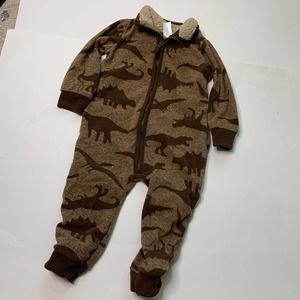 Carters fleece dinosaur jumper zip up
